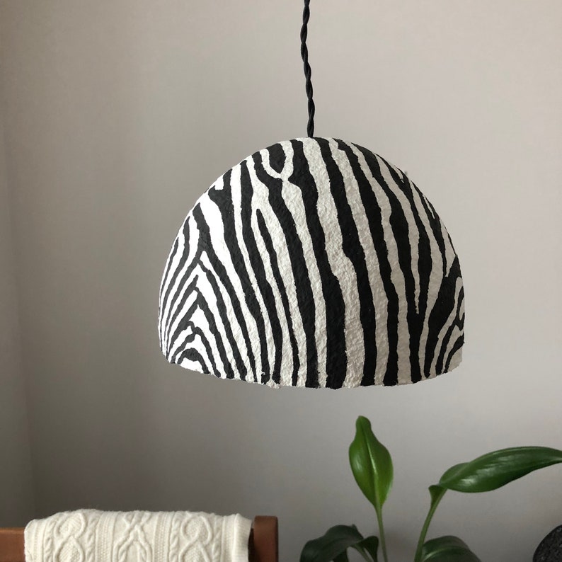 Safari Lamp Nursery Paper Pendant Shade Kid S Zebra