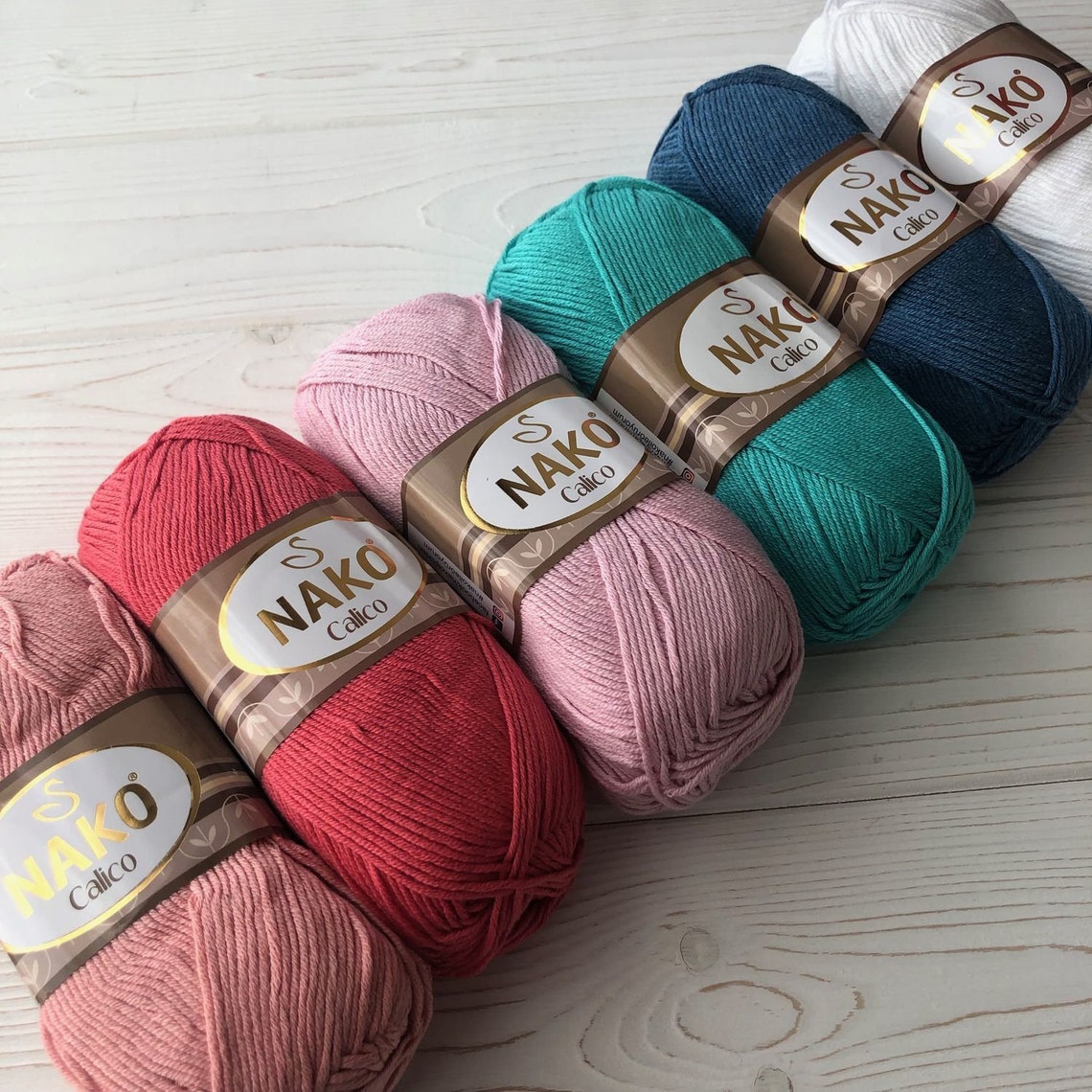 Nako Calico yarn for knitting | Etsy