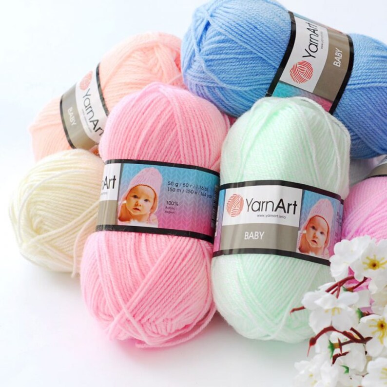 YarnArt Baby yarn for knitting Etsy