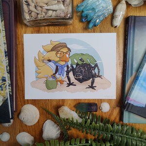 Alpha et Omega au sanctuaire de l'île 7"x5" Mini Print