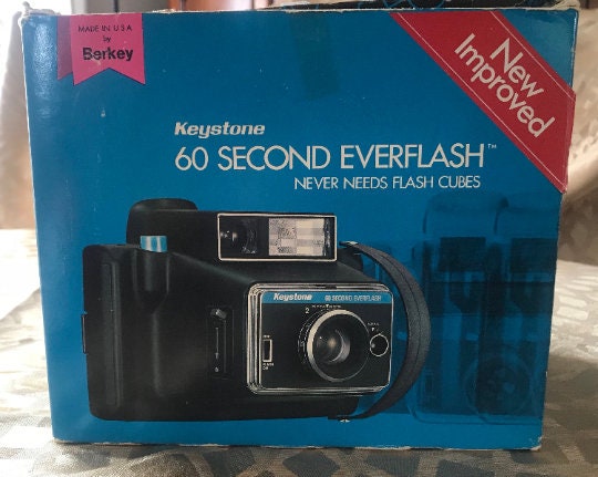Usa-made Berkey Model 800 Keystone 60 Second Everflash Polaroid Type ...