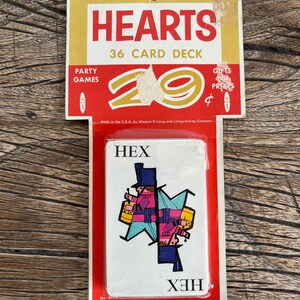 Vintage Mid Century Hearts Playing Cards- NOS