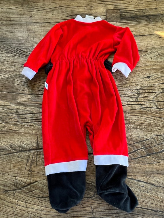 Vintage Retro 90's Little Girls/Boys Santa Suit R… - image 3