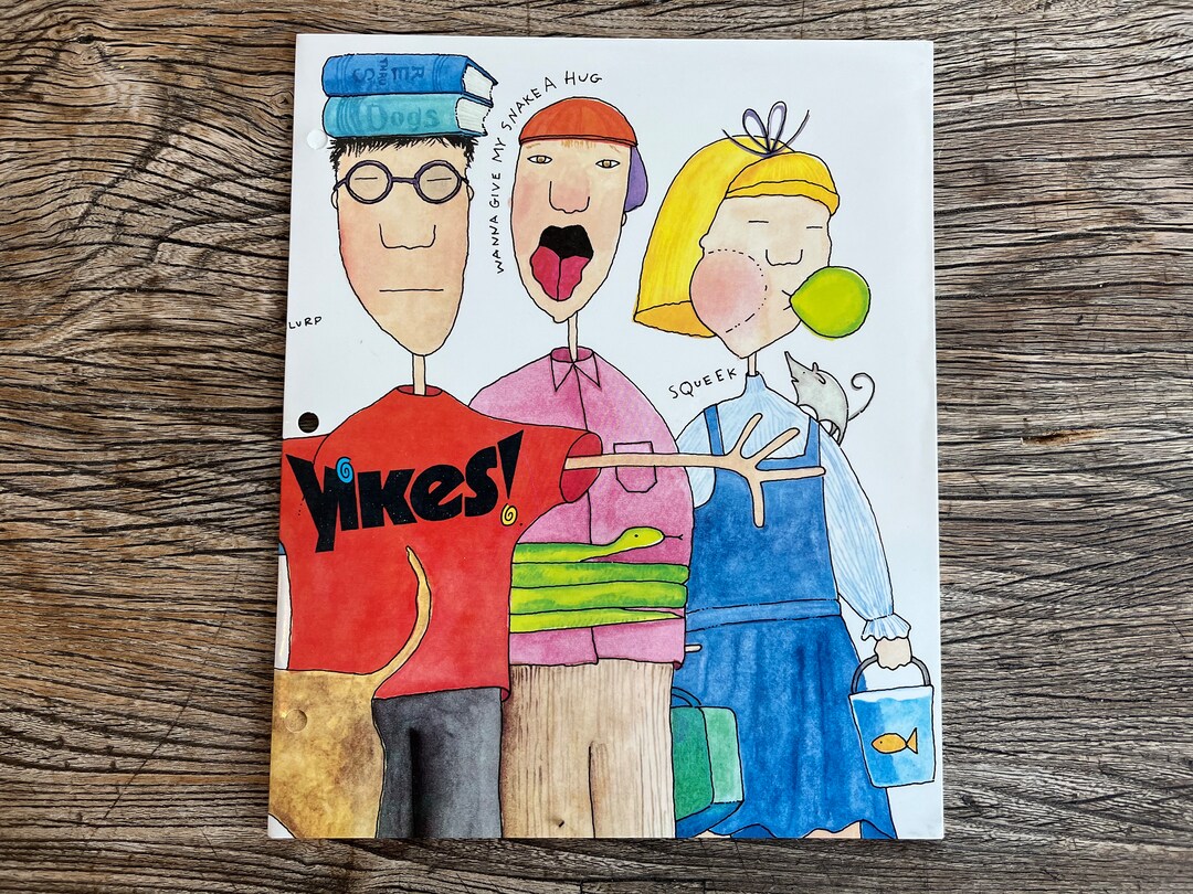 Rare Unusual Vintage 1980's "yikes" Funny Class School Notebook Paper