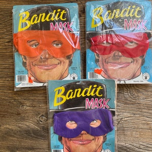 Vintage Rubies Halloween Bandit Robber Superhero Outlaw TMNT Teenage Mutant Ninja Turtles Mask