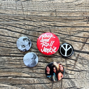 Vintage Rock and Roll Elvis Button Pinbacks