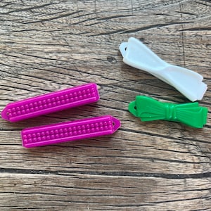 Vintage 1970s Large Barrettes France/ Goody Hair Clips - Set of 4