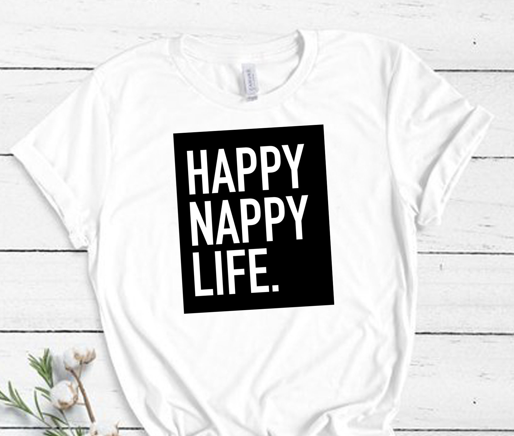 Happy Nappy Life ShortSleeve Unisex TShirt Etsy