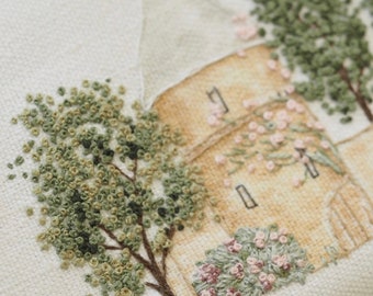 The Chateau - An embroidery kit from the Haven series by The Stitchery