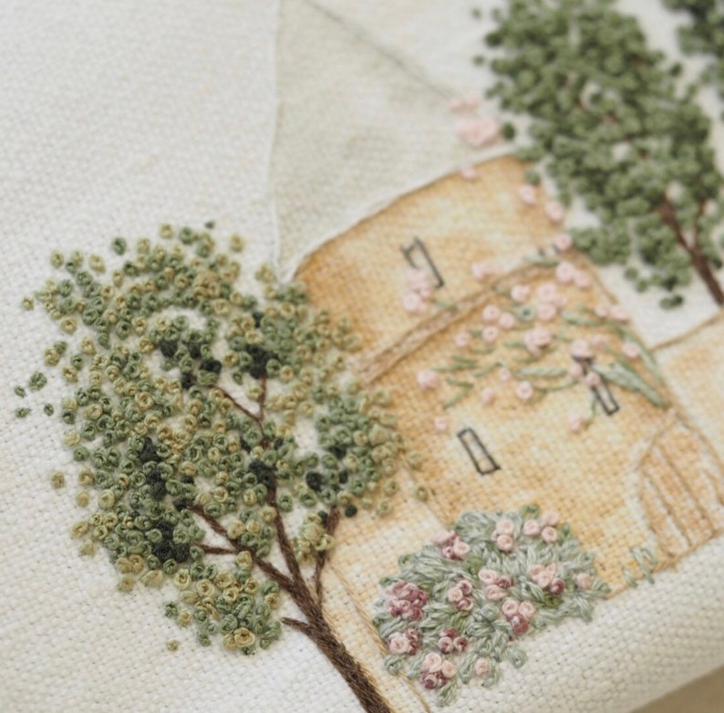 The Chateau - An embroidery kit from the Haven series by The Stitchery 