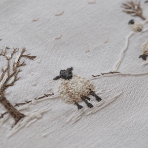 After the Snow - Um kit de bordado da série The Stitchery - Postcards from England