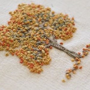 Herbst Baum Stickdatei