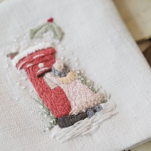 Season's Greetings -  An Embroidery kit from The Stitchery - Postcards from England series