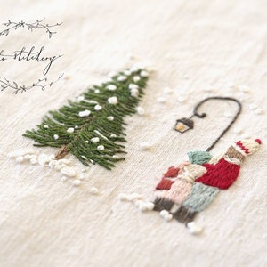 Carol Singers - An embroidery kit from The Stitchery