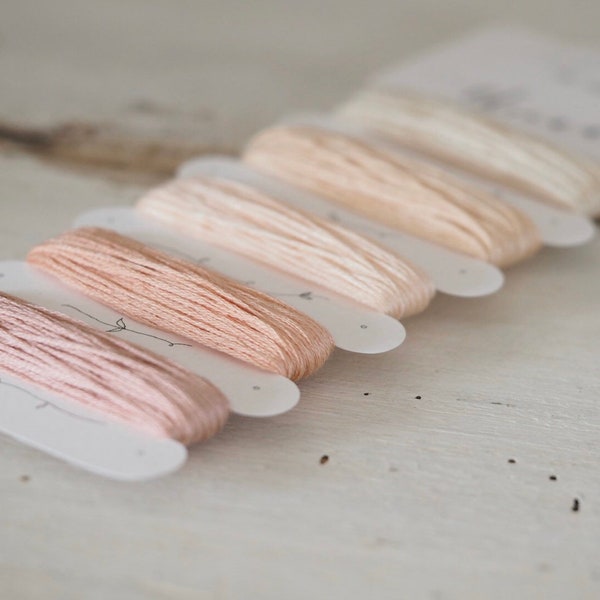 Peaches and Cream - from the Embroidery Thread Collection Range