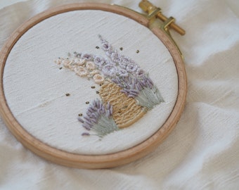 Lavender Honey Embroidery Kit