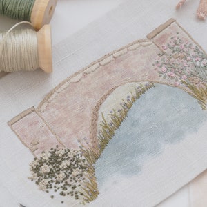 Kit de broderie pont sur l'eau image 2