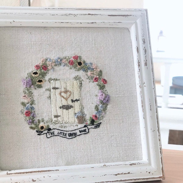 Little Green Door - An embroidery kit from The Stitchery (No 10)