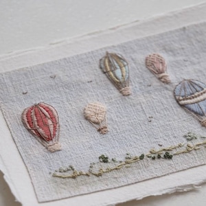 Vintage Balloon Festival - Um kit de bordado da série The Stitchery - Cartões postais da Inglaterra