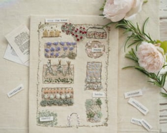 Gemüse Aufnäher Stickpackung - Kaninchen verboten - Aus der Reihe "The Inspiriert by the Art of..."