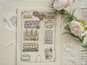 Vegetable Patch Embroidery Kit - Etsy