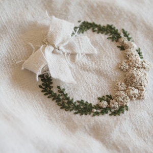 Hydrangea Wreath Mini Embroidery Kit
