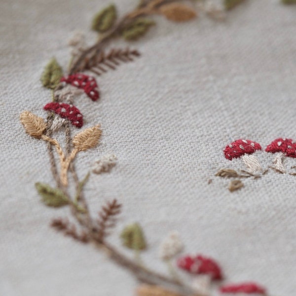 Autumn Wreath - an Embroidery kit from the Seasons Range