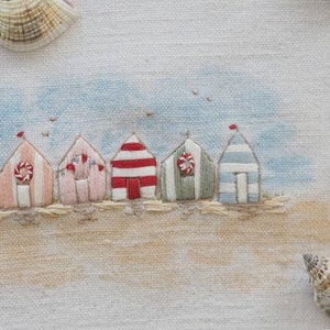 At the Beach -  An Embroidery kit from The Stitchery - Postcard from England series