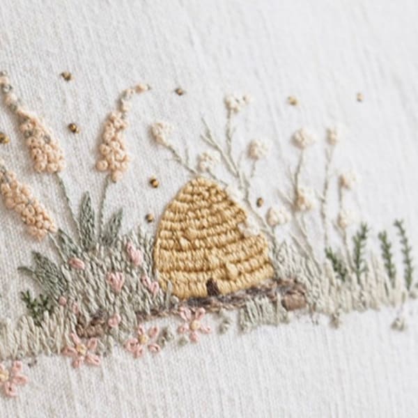 Vintage Beehive Embroidery Kit