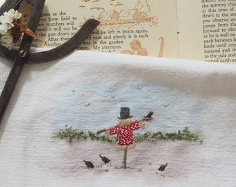 Scarecrow Season -  An Embroidery kit from The Stitchery - Postcards from England series