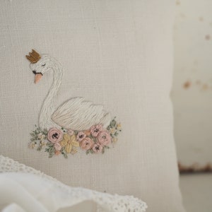 Swan with Flowers Embroidery Kit image 2