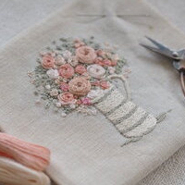 Jug of Flowers Embroidery