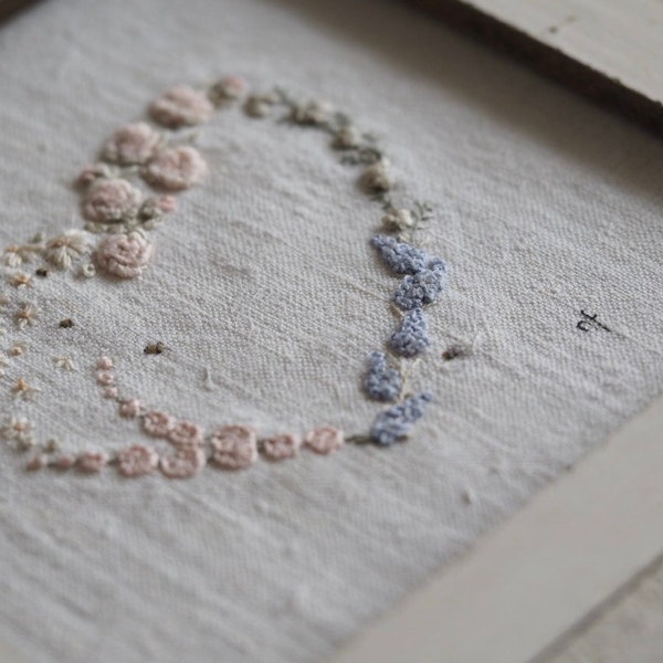 Floral Heart - An embroidery from The Stitchery