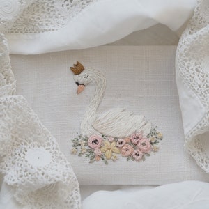Swan with Flowers Embroidery Kit image 3