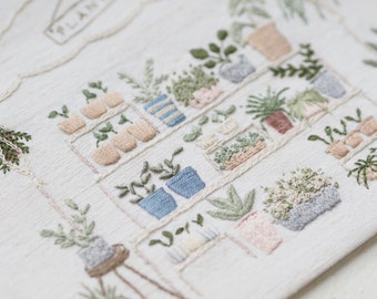 Plant Stall Embroidery Kit