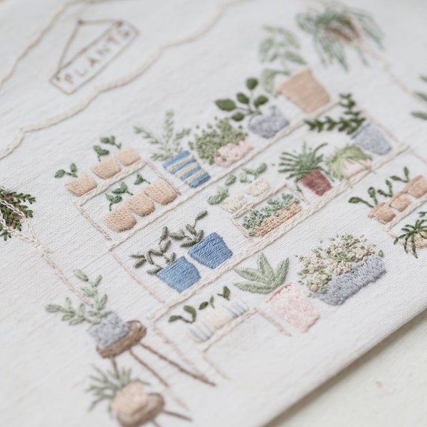 Plant Stall Embroidery Kit