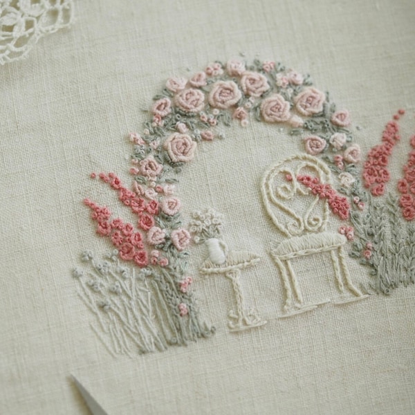 Beautiful Solitude - An embroidery kit from the Haven series by The Stitchery