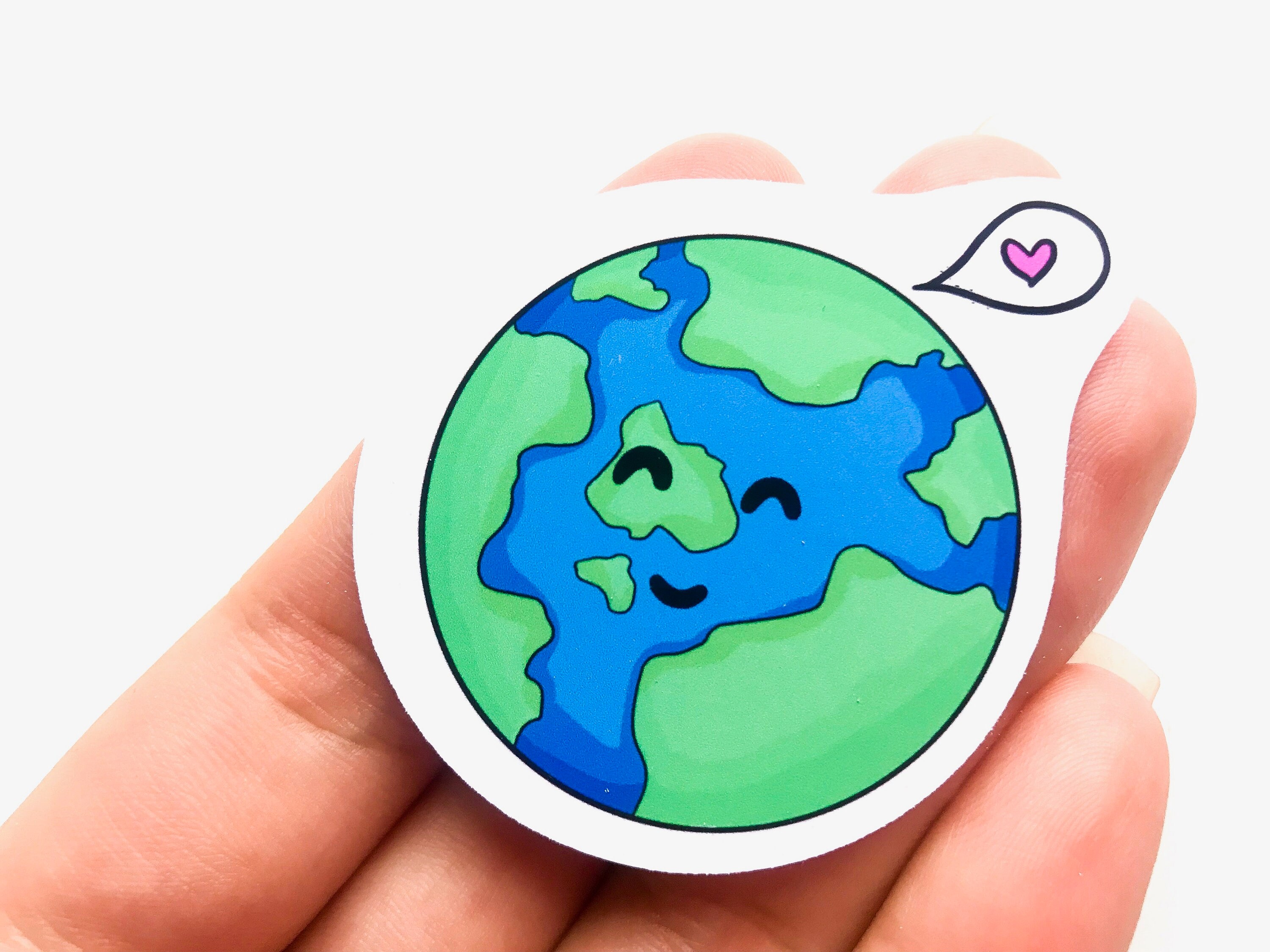 Love the Earth Vinyl Sticker Save the Planet No Planet B Environment ...