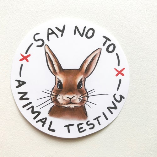 Say No to Animal Testing Vinyl Sticker Vegan Environment - Etsy Say No to Animal Testing Vinyl Sticker Vegan Environment - Etsy