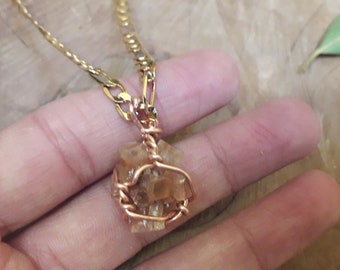 Collana di Aragonite, Collana grezza, Stella di cristallo lucida
