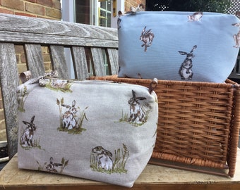 Handmade Rabbit wash bag cosmetic bag