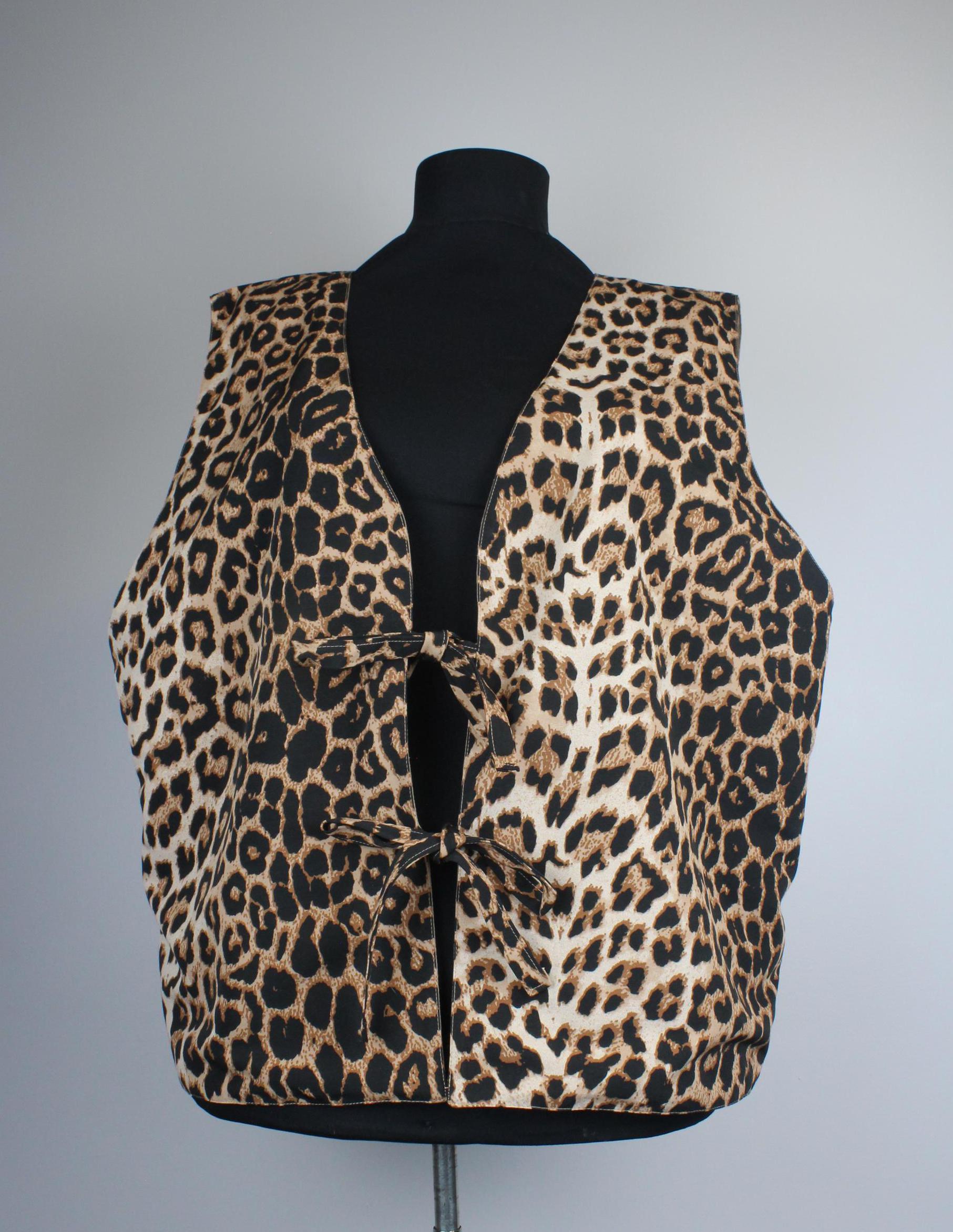 Babe Alert Reversible Leopard Vest main image 0