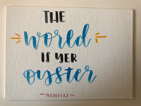 Disney S Newsies Musical Canvas Quote Etsy