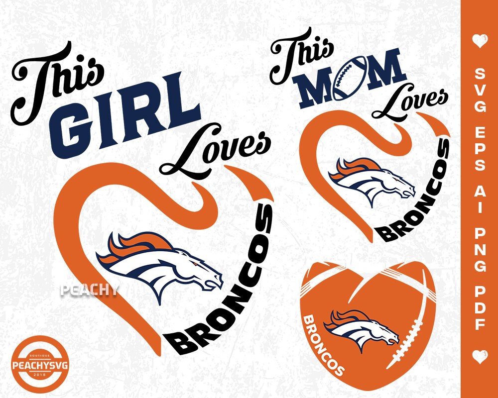 Download Denver Broncos SVG Vector Layered Cut File Silhouette ...