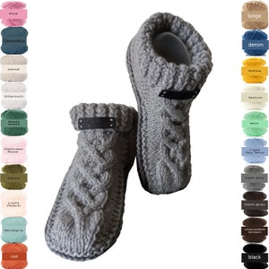 women&#39;s booties, fireplace cozy socks, warm hand knitting socks, ,winter socks,wool crochet boot slippers with braids,35-42