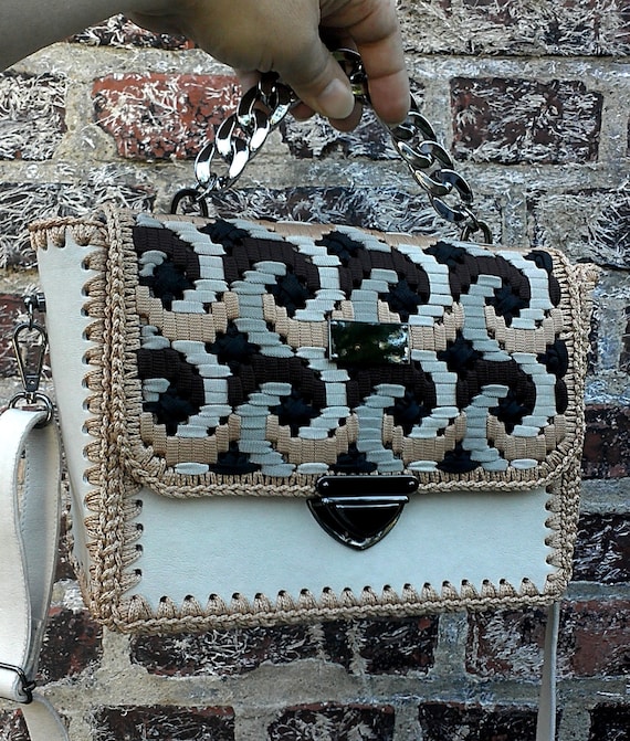 Black and white designer bag sale