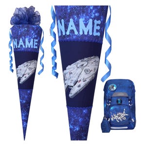 School cone matching the Step by Step Star Shuttle, Spaceship, Universe, Spaceship, Star Shuttle, Custom, Sewn, for boys, Name