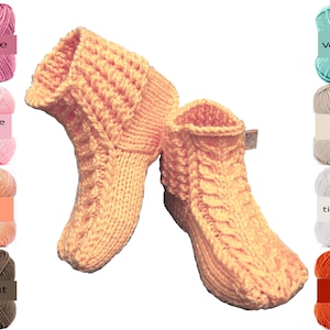 women&#39;s chunky wool booties, fireplace cozy socks, warm hand knitting socks ,winter socks,wool crochet boot slippers with braids,35-42