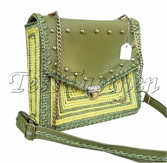 olive green shoulder bag