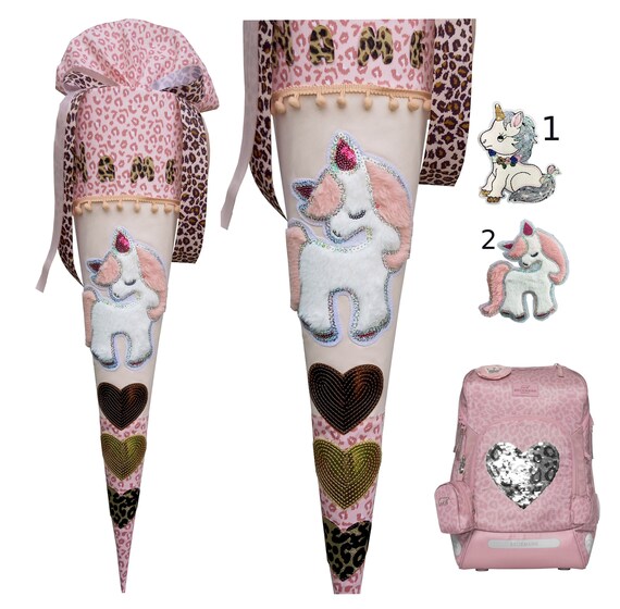 Unicorn School Bag Match the Furry Satchel With a Heart Leo Print Pink Leopard Custom Etsy Canada